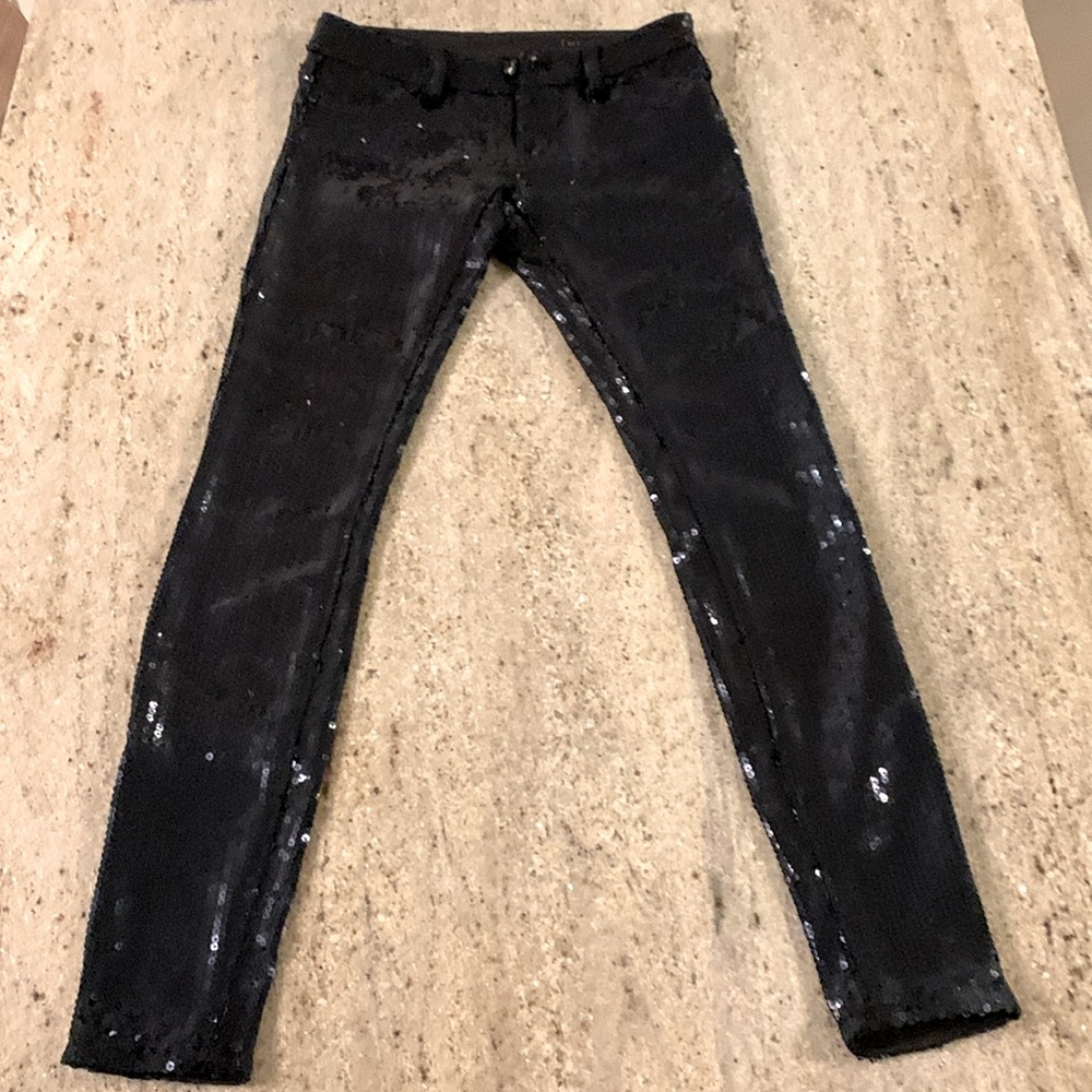 Blank NYC Spray On Sequin Pants Size 24🖤